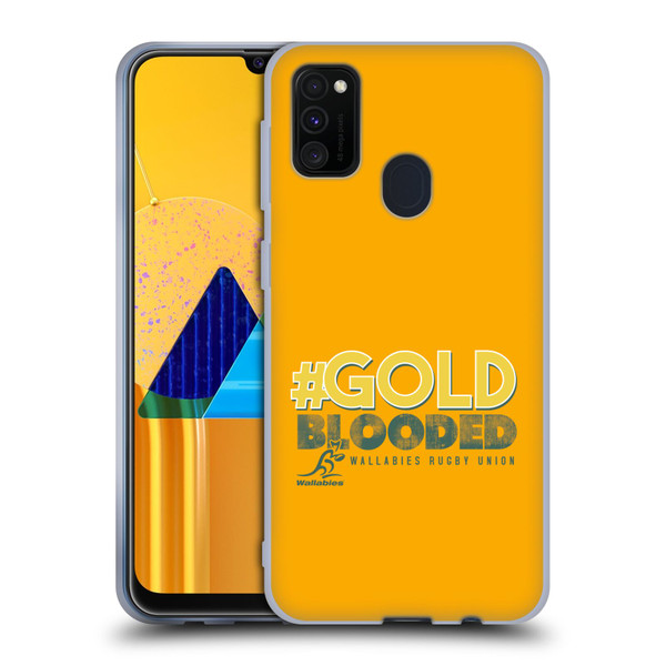 Australia National Rugby Union Team Wallabies Goldblooded Soft Gel Case for Samsung Galaxy M30s (2019)/M21 (2020)
