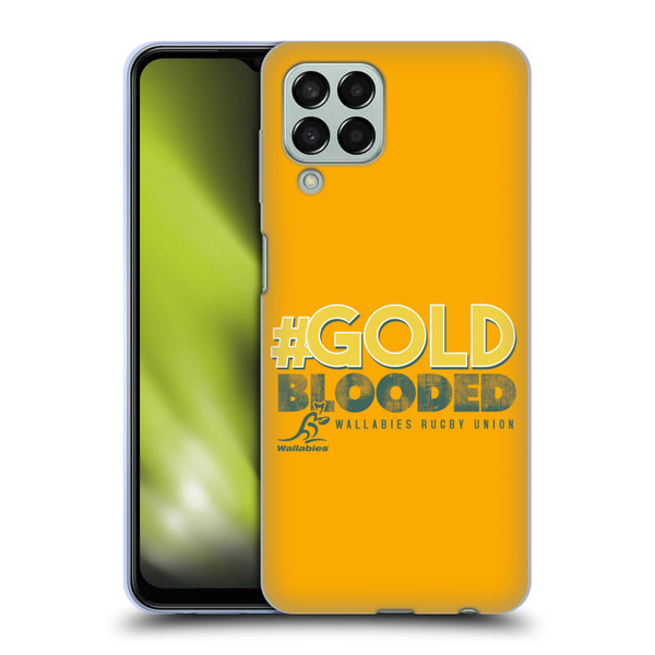 Australia National Rugby Union Team Wallabies Goldblooded Soft Gel Case for Samsung Galaxy M33 (2022)