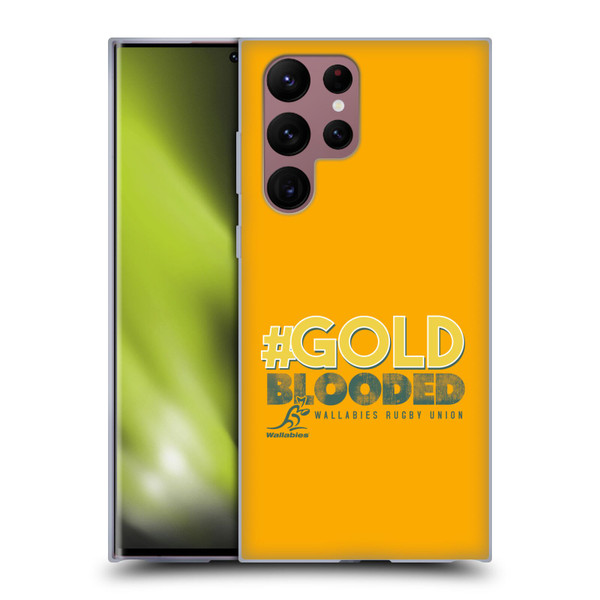 Australia National Rugby Union Team Wallabies Goldblooded Soft Gel Case for Samsung Galaxy S22 Ultra 5G
