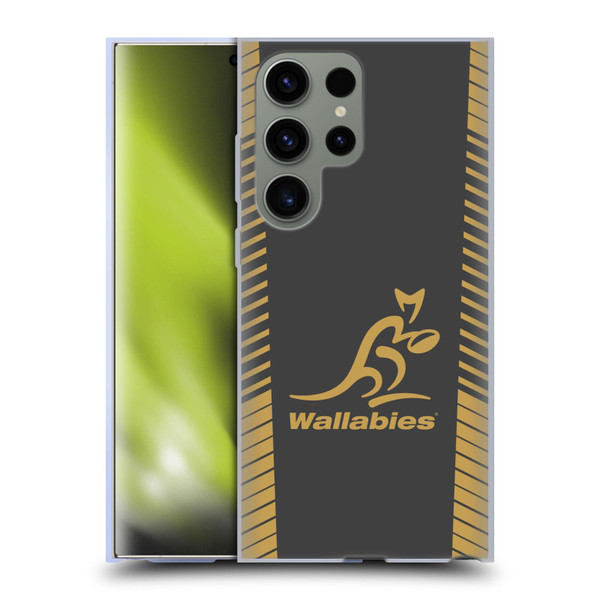 Australia National Rugby Union Team Wallabies Replica Grey Soft Gel Case for Samsung Galaxy S23 Ultra 5G