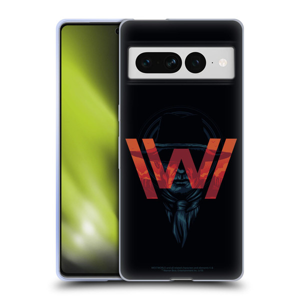 Westworld Logos Man In Black Soft Gel Case for Google Pixel 7 Pro