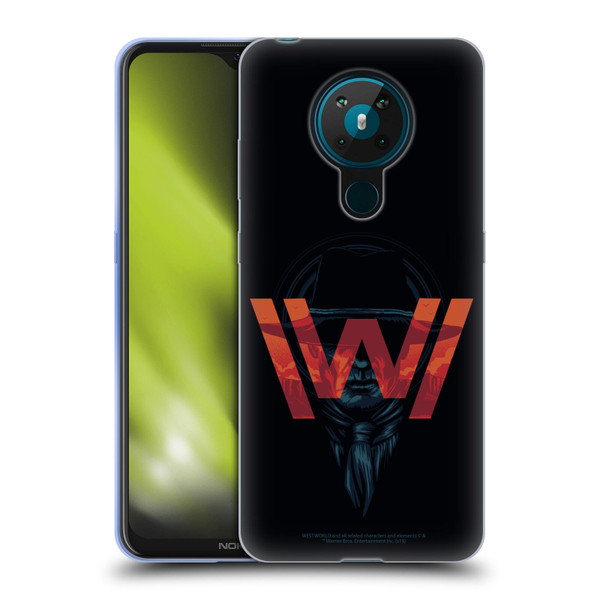 Westworld Logos Man In Black Soft Gel Case for Nokia 5.3