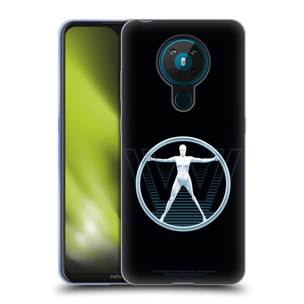 Westworld Logos The Vitruvian Man Soft Gel Case for Nokia 5.3