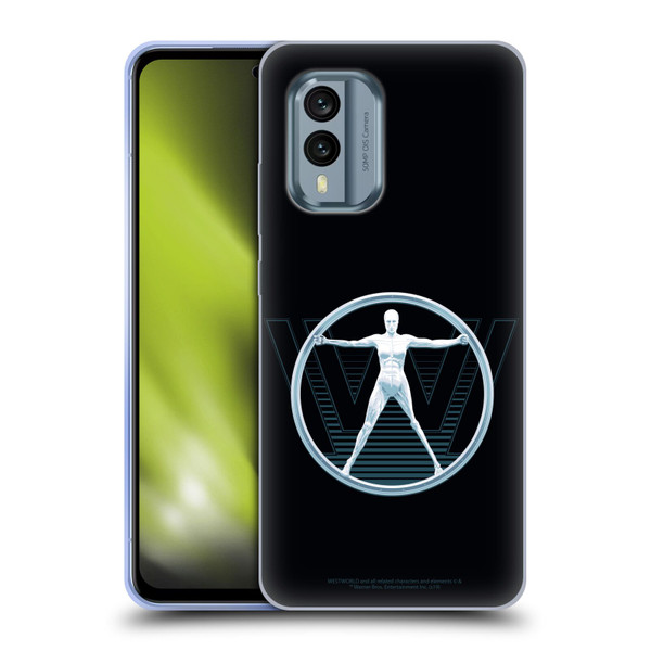 Westworld Logos The Vitruvian Man Soft Gel Case for Nokia X30