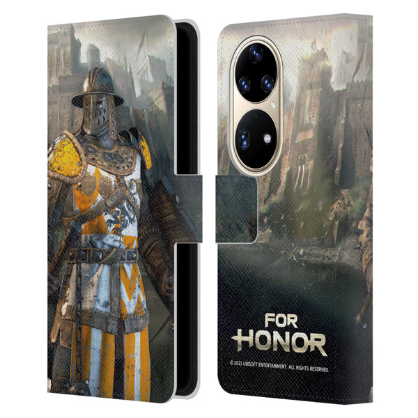 For Honor Characters Conqueror Leather Book Wallet Case Cover For Huawei P50 Pro