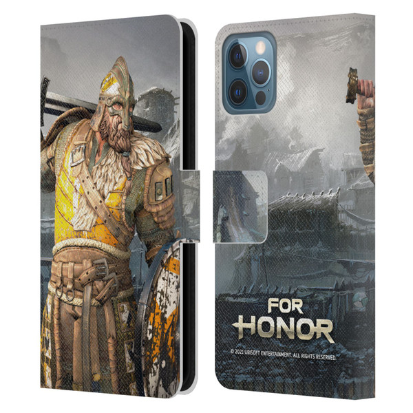 For Honor Characters Warlord Leather Book Wallet Case Cover For Apple iPhone 12 / iPhone 12 Pro