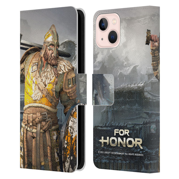 For Honor Characters Warlord Leather Book Wallet Case Cover For Apple iPhone 13