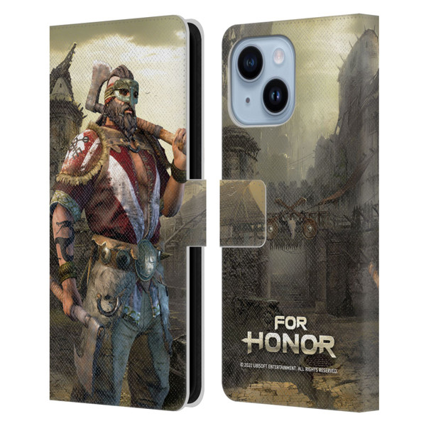 For Honor Characters Berserker Leather Book Wallet Case Cover For Apple iPhone 14 Plus