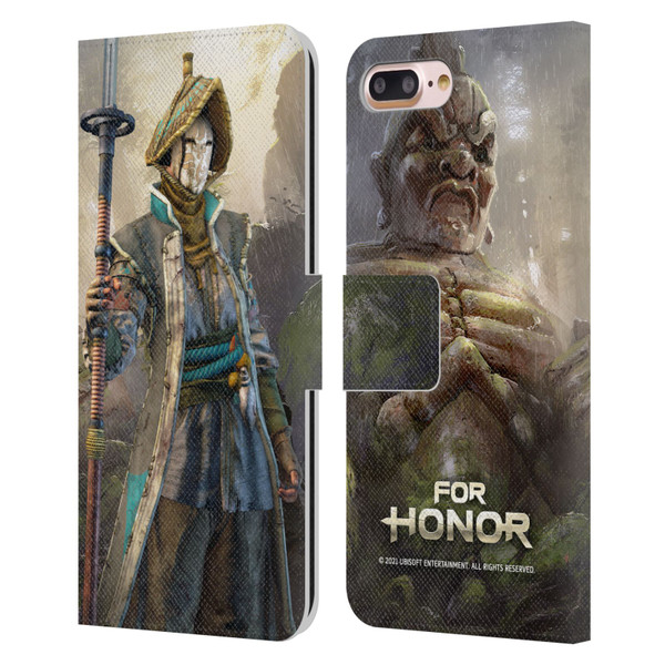 For Honor Characters Nobushi Leather Book Wallet Case Cover For Apple iPhone 7 Plus / iPhone 8 Plus