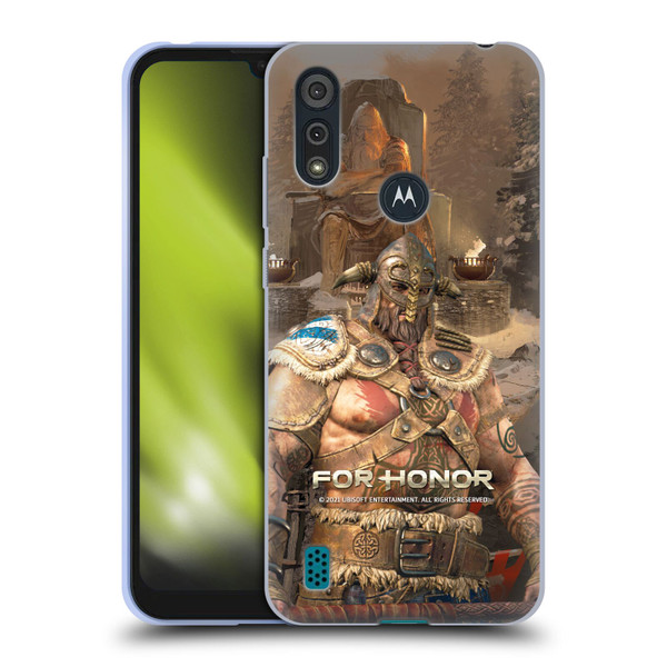 For Honor Characters Raider Soft Gel Case for Motorola Moto E6s (2020)