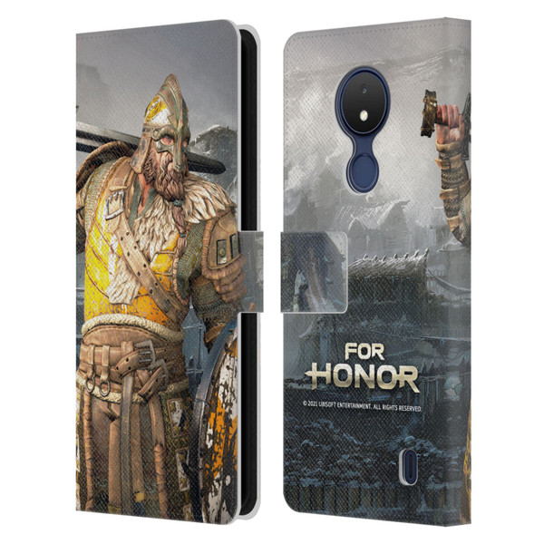 For Honor Characters Warlord Leather Book Wallet Case Cover For Nokia C21
