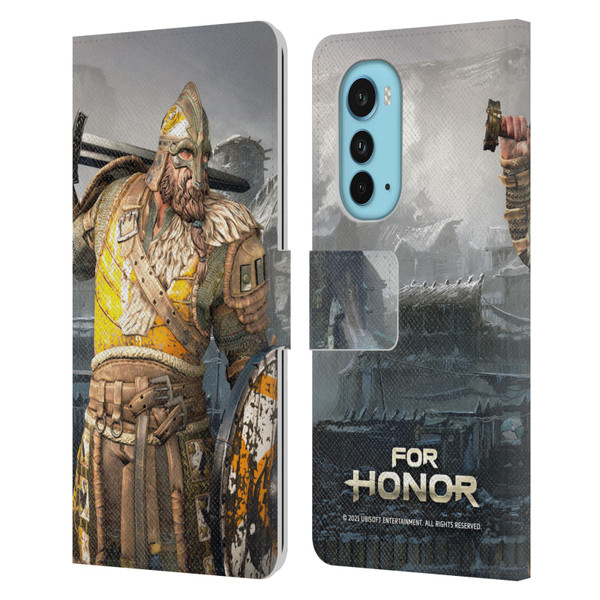 For Honor Characters Warlord Leather Book Wallet Case Cover For Motorola Edge (2022)