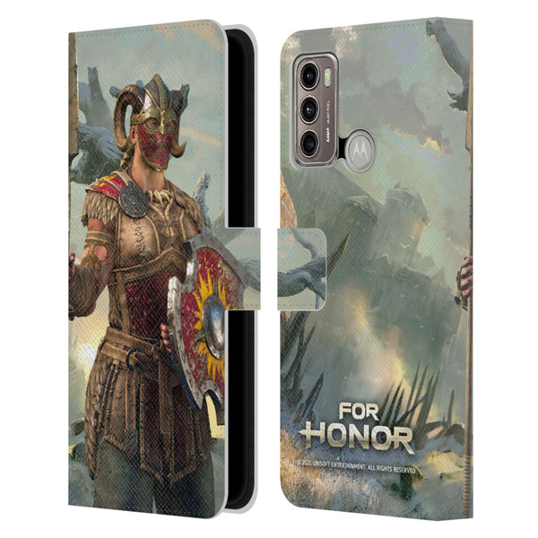 For Honor Characters Valkyrie Leather Book Wallet Case Cover For Motorola Moto G60 / Moto G40 Fusion