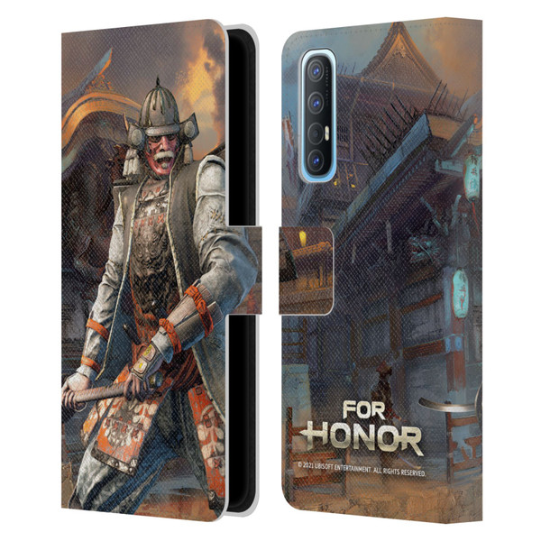 For Honor Characters Kensei Leather Book Wallet Case Cover For OPPO Find X2 Neo 5G
