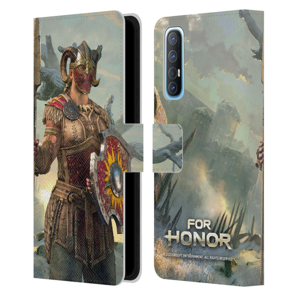 For Honor Characters Valkyrie Leather Book Wallet Case Cover For OPPO Find X2 Neo 5G