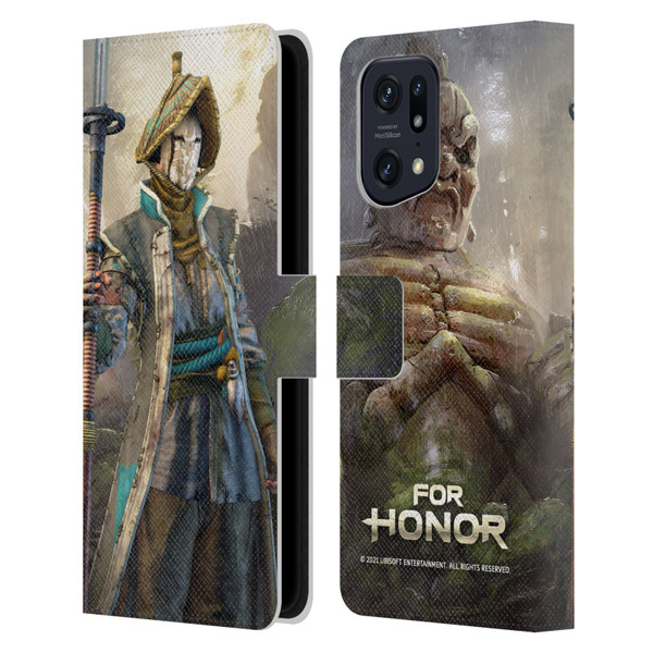 For Honor Characters Nobushi Leather Book Wallet Case Cover For OPPO Find X5
