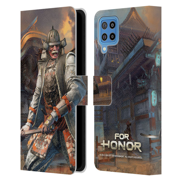 For Honor Characters Kensei Leather Book Wallet Case Cover For Samsung Galaxy F22 (2021)