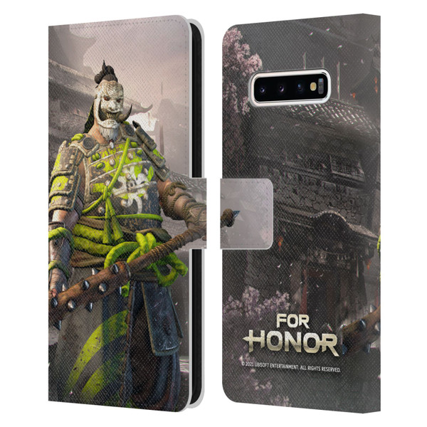 For Honor Characters Shugoki Leather Book Wallet Case Cover For Samsung Galaxy S10+ / S10 Plus