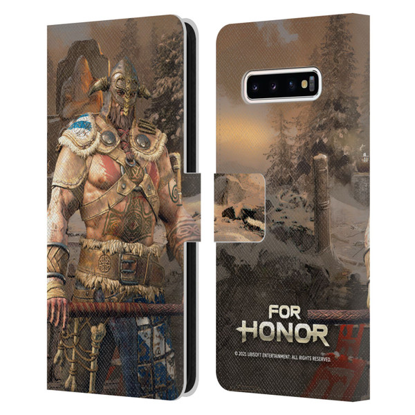 For Honor Characters Raider Leather Book Wallet Case Cover For Samsung Galaxy S10+ / S10 Plus