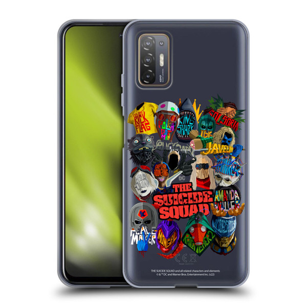 The Suicide Squad 2021 Character Poster Group Head Soft Gel Case for HTC Desire 21 Pro 5G