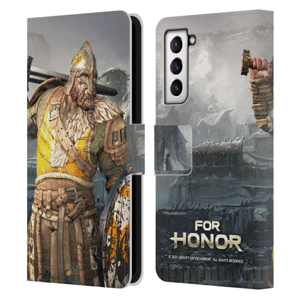 For Honor Characters Warlord Leather Book Wallet Case Cover For Samsung Galaxy S21 5G