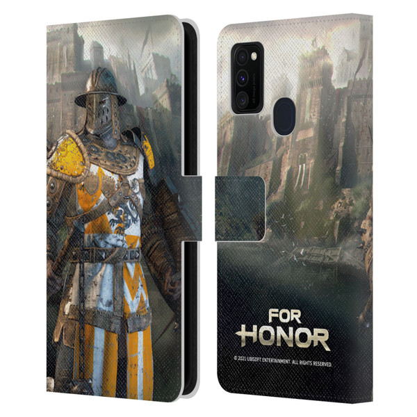 For Honor Characters Conqueror Leather Book Wallet Case Cover For Samsung Galaxy M30s (2019)/M21 (2020)