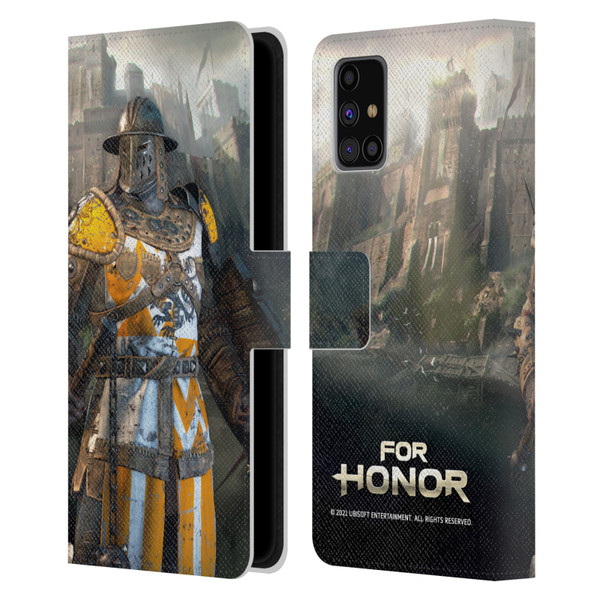 For Honor Characters Conqueror Leather Book Wallet Case Cover For Samsung Galaxy M31s (2020)