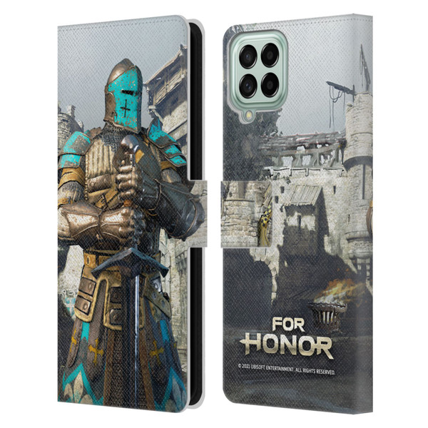 For Honor Characters Warden Leather Book Wallet Case Cover For Samsung Galaxy M33 (2022)