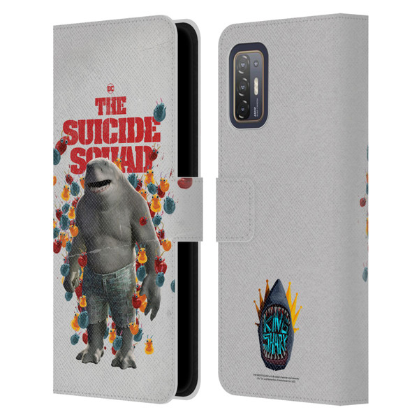 The Suicide Squad 2021 Character Poster King Shark Leather Book Wallet Case Cover For HTC Desire 21 Pro 5G