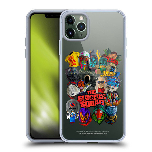 The Suicide Squad 2021 Character Poster Group Head Soft Gel Case for Apple iPhone 11 Pro Max