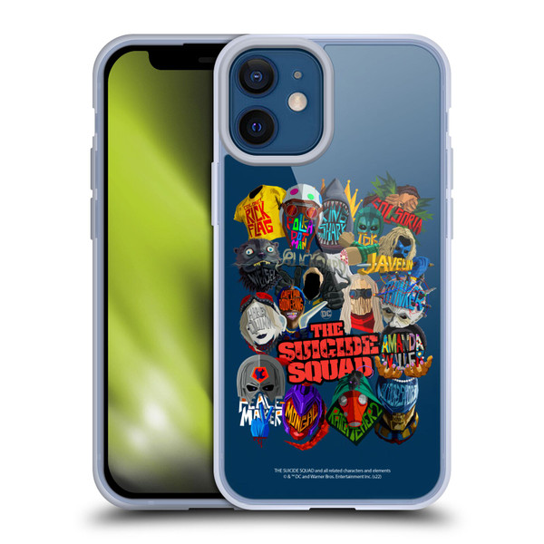 The Suicide Squad 2021 Character Poster Group Head Soft Gel Case for Apple iPhone 12 Mini