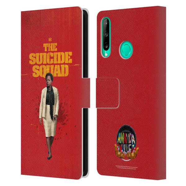 The Suicide Squad 2021 Character Poster Amanda Waller Leather Book Wallet Case Cover For Huawei P40 lite E