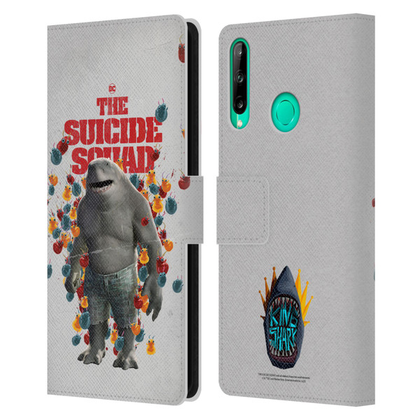 The Suicide Squad 2021 Character Poster King Shark Leather Book Wallet Case Cover For Huawei P40 lite E