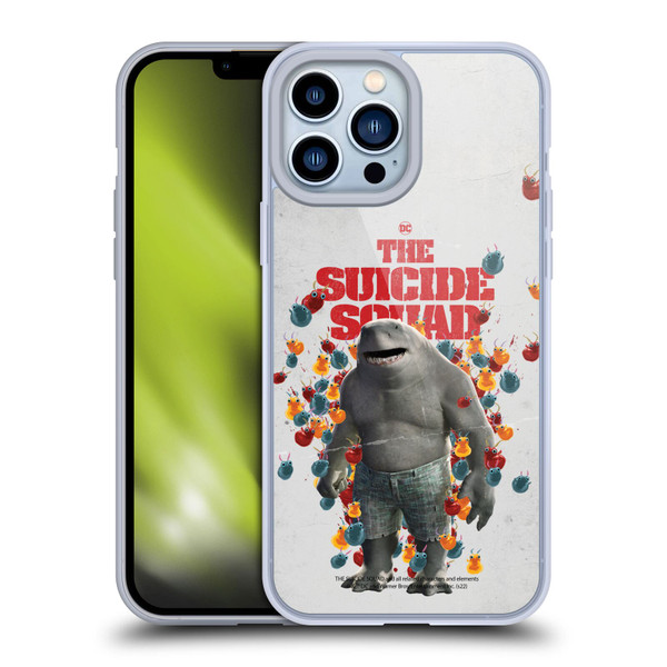 The Suicide Squad 2021 Character Poster King Shark Soft Gel Case for Apple iPhone 13 Pro Max