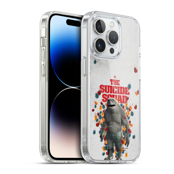 The Suicide Squad 2021 Character Poster King Shark Soft Gel Case for Apple iPhone 13 Pro & MagSafe