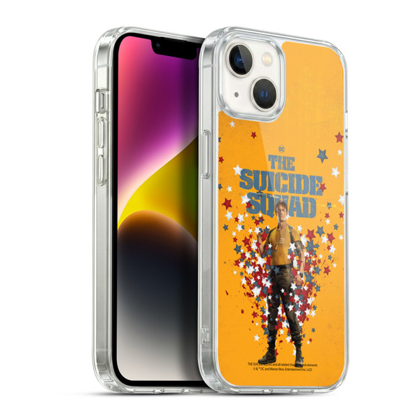 The Suicide Squad 2021 Character Poster Rick Flag Soft Gel Case for Apple iPhone 14 Plus & MagSafe