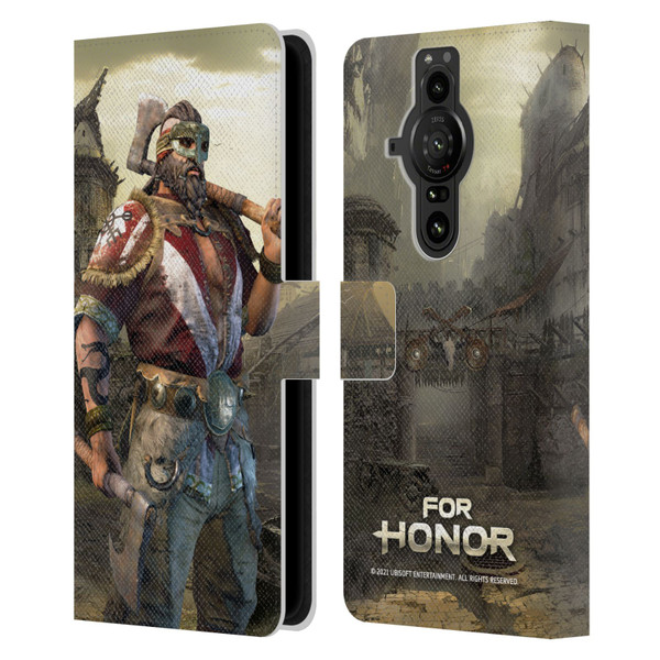 For Honor Characters Berserker Leather Book Wallet Case Cover For Sony Xperia Pro-I