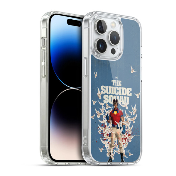 The Suicide Squad 2021 Character Poster Peacemaker Soft Gel Case for Apple iPhone 14 Pro & MagSafe