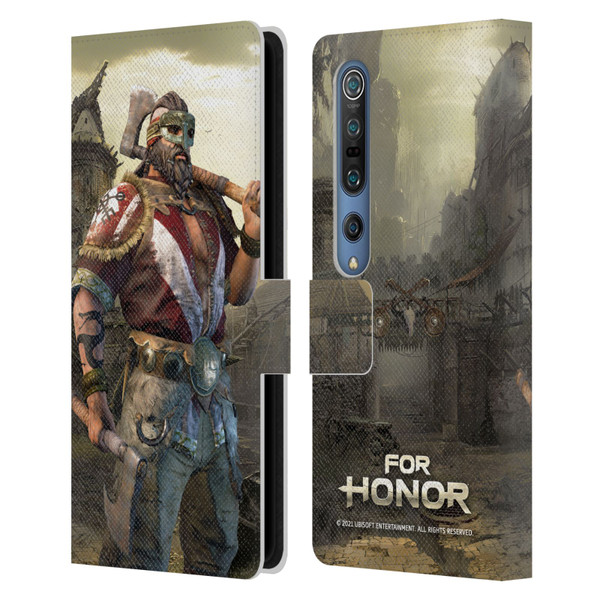 For Honor Characters Berserker Leather Book Wallet Case Cover For Xiaomi Mi 10 5G / Mi 10 Pro 5G
