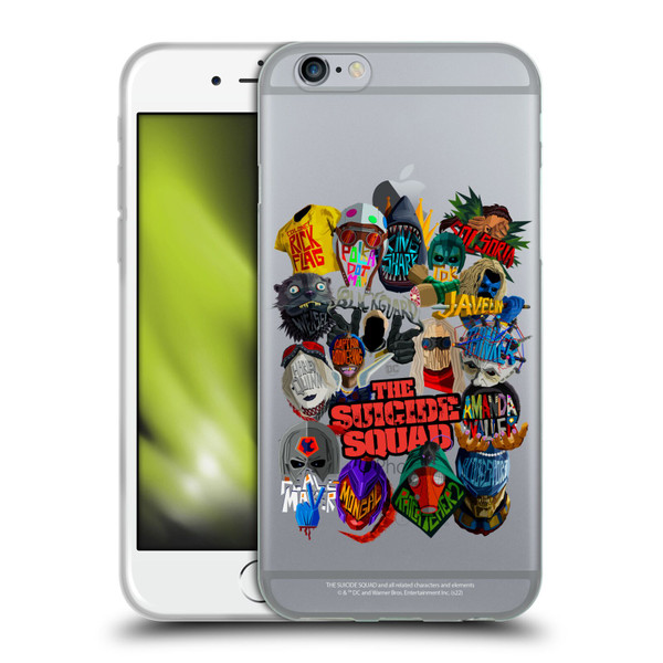The Suicide Squad 2021 Character Poster Group Head Soft Gel Case for Apple iPhone 6 / iPhone 6s