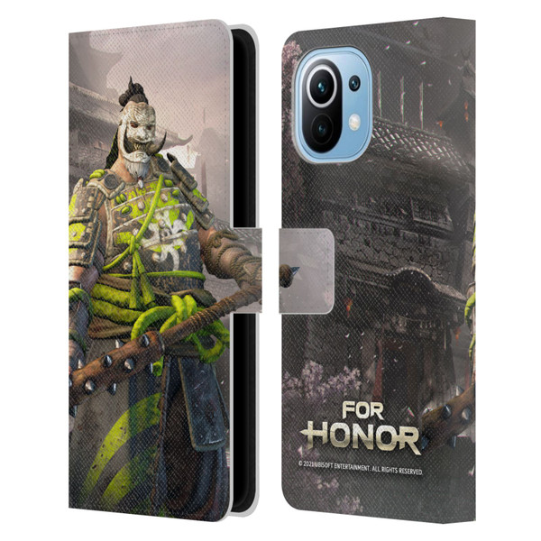 For Honor Characters Shugoki Leather Book Wallet Case Cover For Xiaomi Mi 11