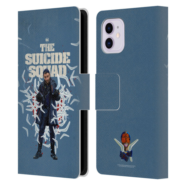 The Suicide Squad 2021 Character Poster Captain Boomerang Leather Book Wallet Case Cover For Apple iPhone 11