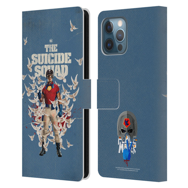 The Suicide Squad 2021 Character Poster Peacemaker Leather Book Wallet Case Cover For Apple iPhone 12 Pro Max