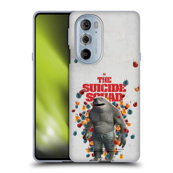 The Suicide Squad 2021 Character Poster King Shark Soft Gel Case for Motorola Edge X30