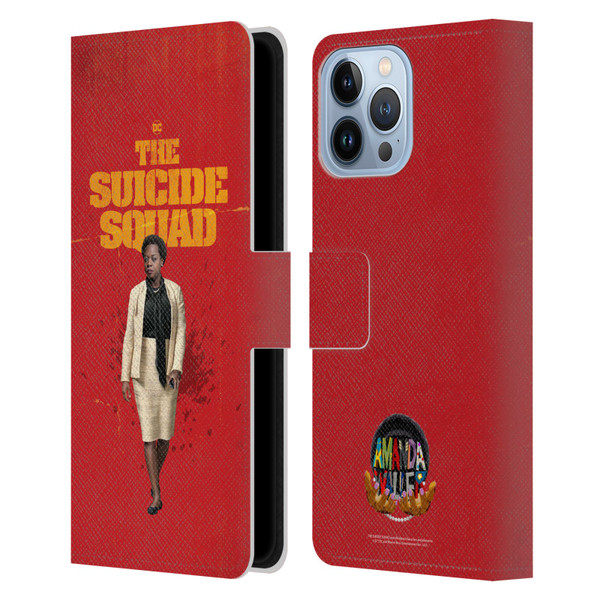 The Suicide Squad 2021 Character Poster Amanda Waller Leather Book Wallet Case Cover For Apple iPhone 13 Pro Max