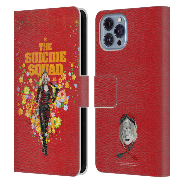 The Suicide Squad 2021 Character Poster Harley Quinn Leather Book Wallet Case Cover For Apple iPhone 14