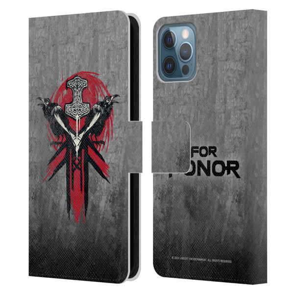 For Honor Icons Viking Leather Book Wallet Case Cover For Apple iPhone 12 / iPhone 12 Pro