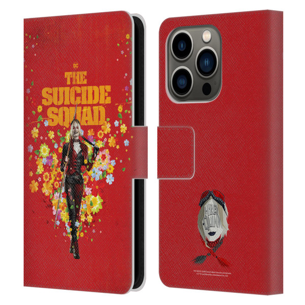 The Suicide Squad 2021 Character Poster Harley Quinn Leather Book Wallet Case Cover For Apple iPhone 14 Pro