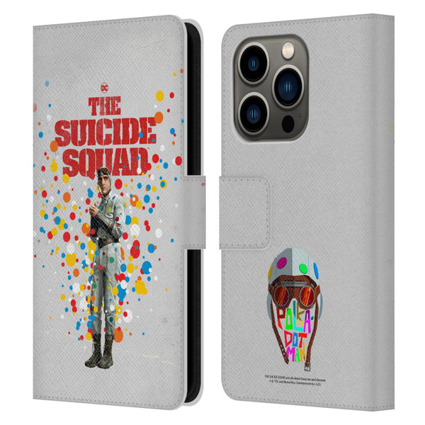 The Suicide Squad 2021 Character Poster Polkadot Man Leather Book Wallet Case Cover For Apple iPhone 14 Pro