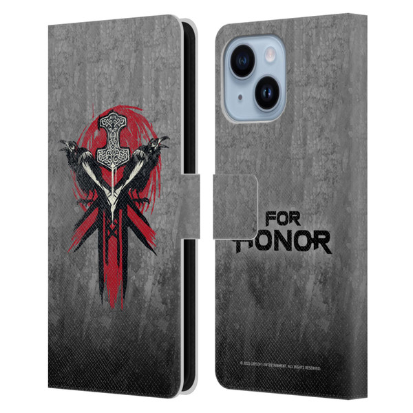 For Honor Icons Viking Leather Book Wallet Case Cover For Apple iPhone 14 Plus